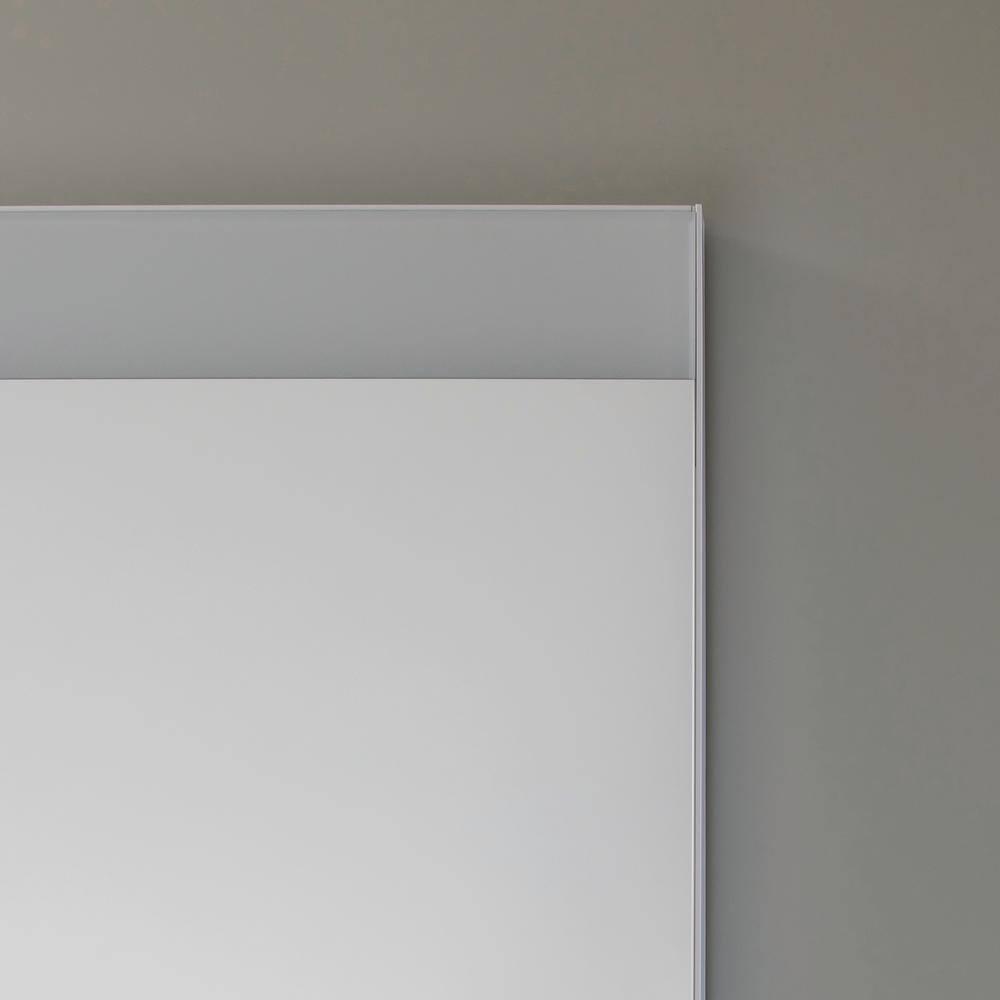 Surface Mount Frameless 1 Door Medicine Cabinet with 2 Shelves and LED Lighting