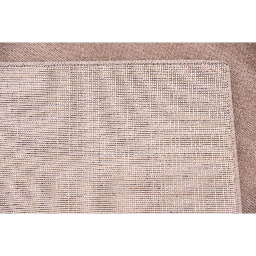 Unique Loom Williamsburg Collection Area Rug - Solid (6' 1" x 9' Rectangle Light Brown)
