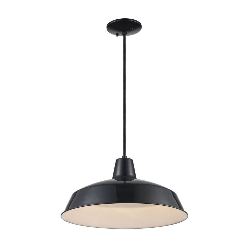 Trans Globe Lighting 1100 Sherman 1 Light 7" Tall Industrial Dome Shaped Indoor Pendant -