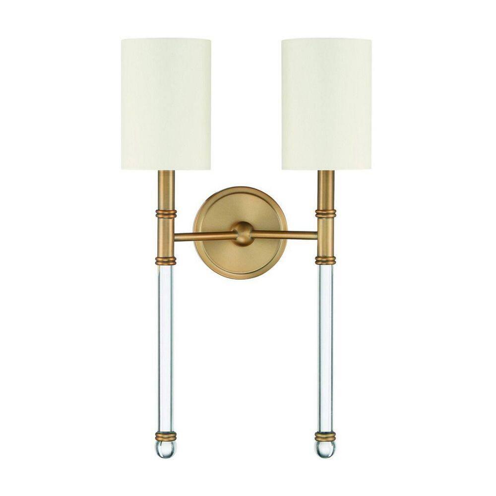 Savoy House Fremont 2 - Light Wall Light in  Warm Brass