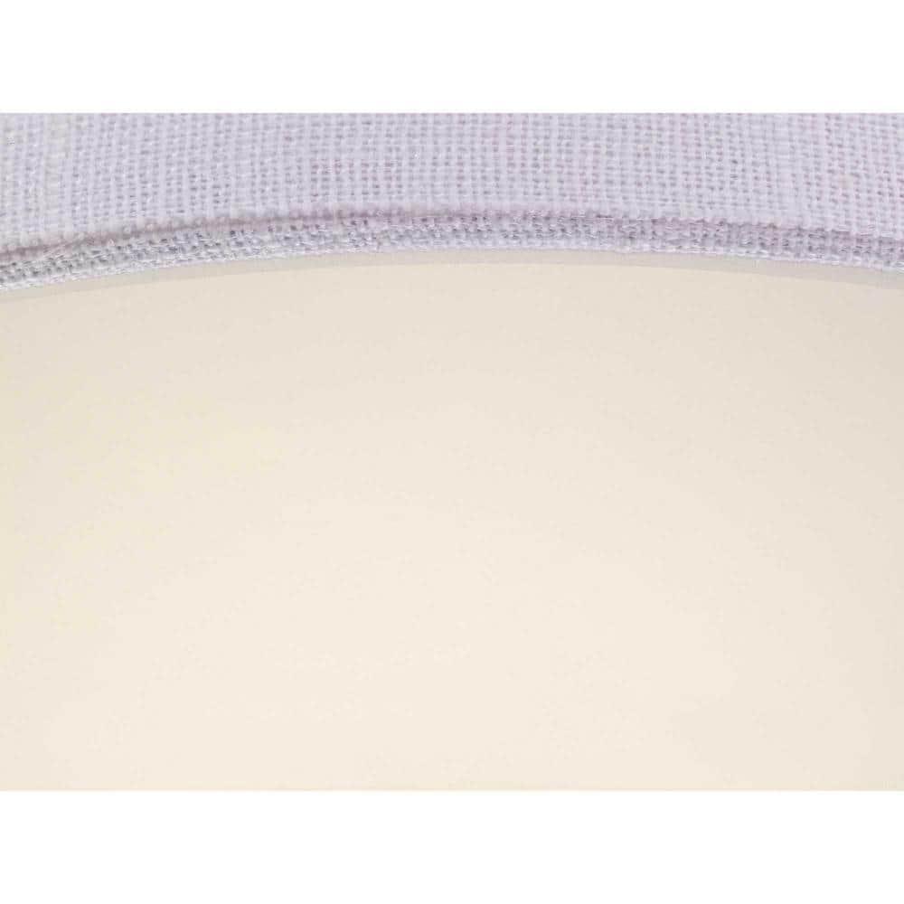 Progress Lighting Inspire Collection 2-Light Semi-Flush Fixture, Graphite Finish, Summer Linen Shade