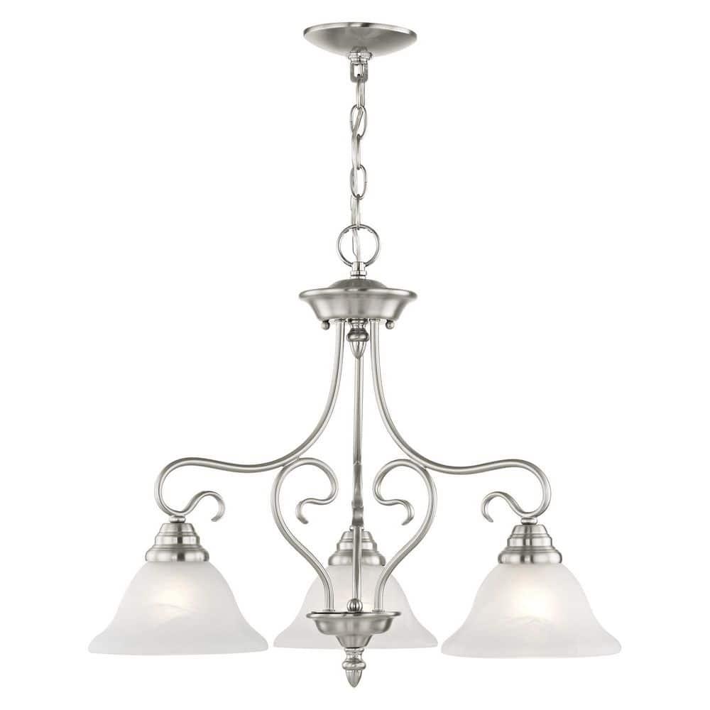 Livex Lighting Coronado 3 - Light Chandelier in  Brushed Nickel