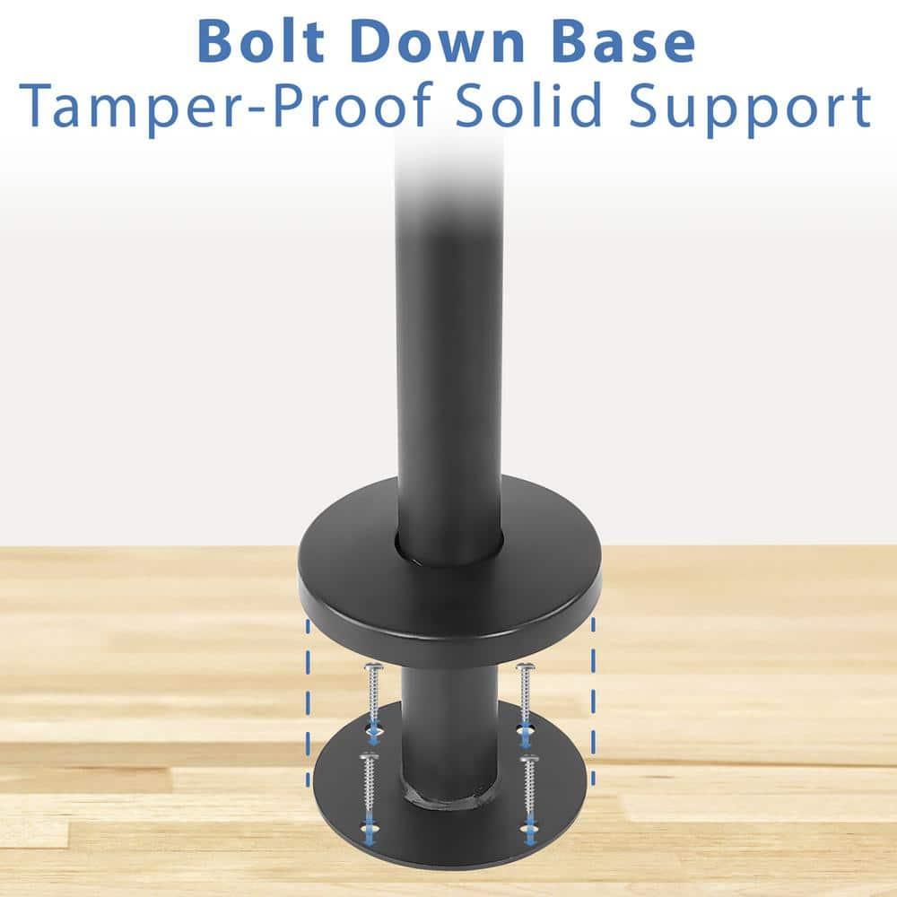 Mount-it Mount-It! Bolt Down TV Stand | Heavy Duty Swivel Table Top Desktop Mount For  32" - 55" VESA TVs