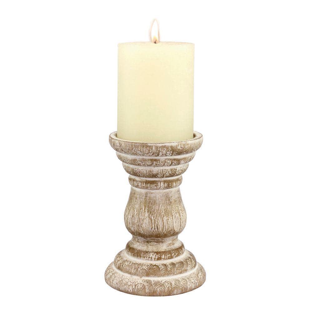 Stonebriar Beach House Pillar Candle Holder - CKK Home Decor