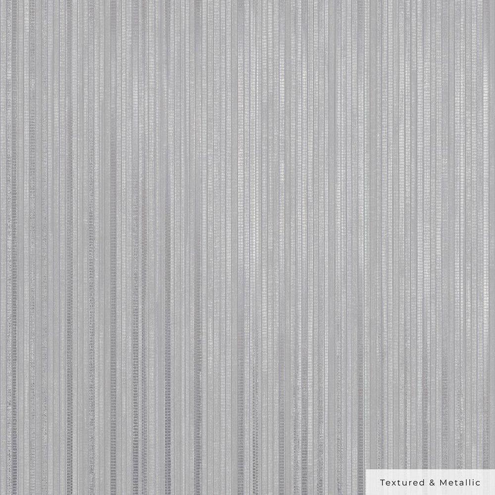 Tempaper & Co.® Faux Grasscloth Removable Peel and Stick Wallpaper, Textured Sterling Silver, 28 sq ft: Vinyl, Self-Adhesive