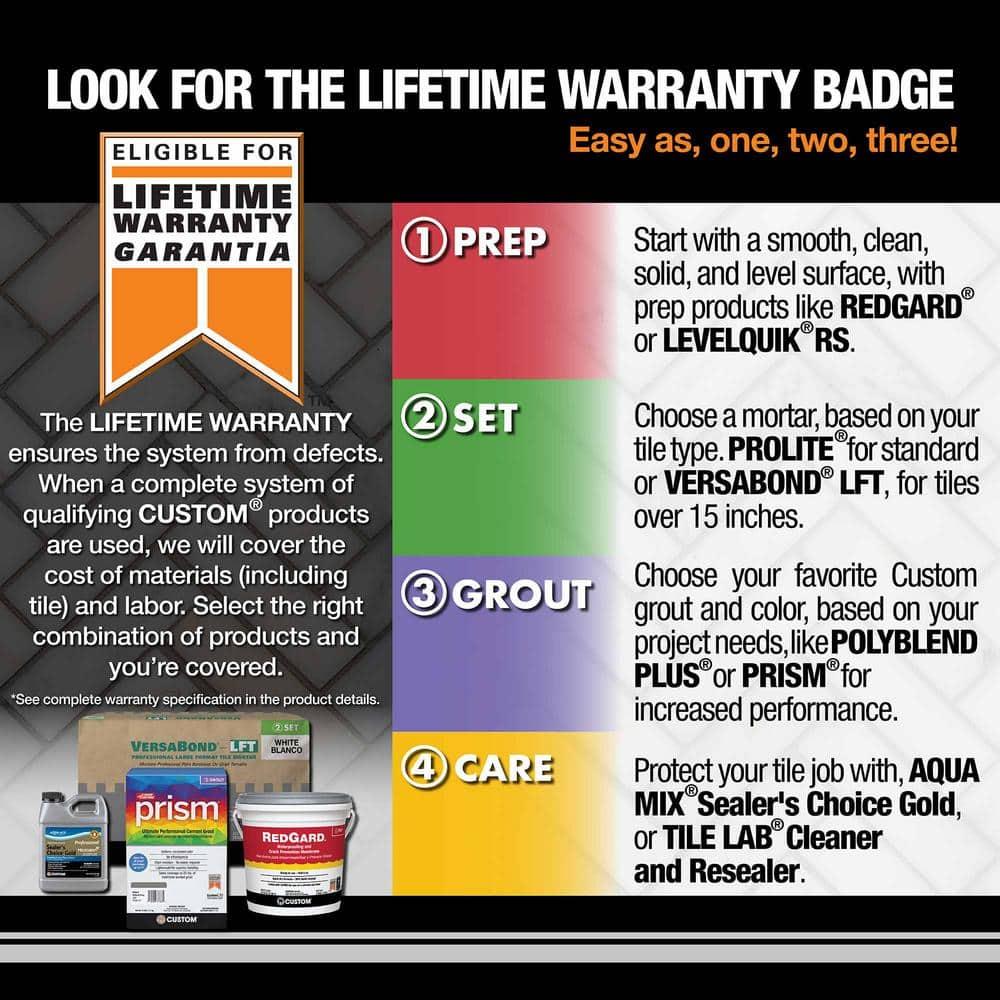 Custom Building Products 104018 10 lbs Bone Polyblend Plus Non Shrink Grout