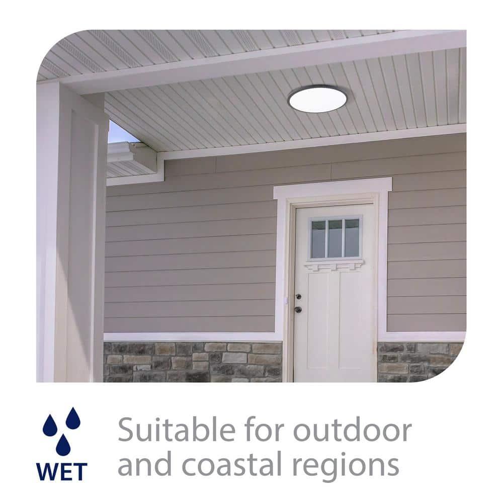 Simple Circle Dimmable LED Flush Mount Light