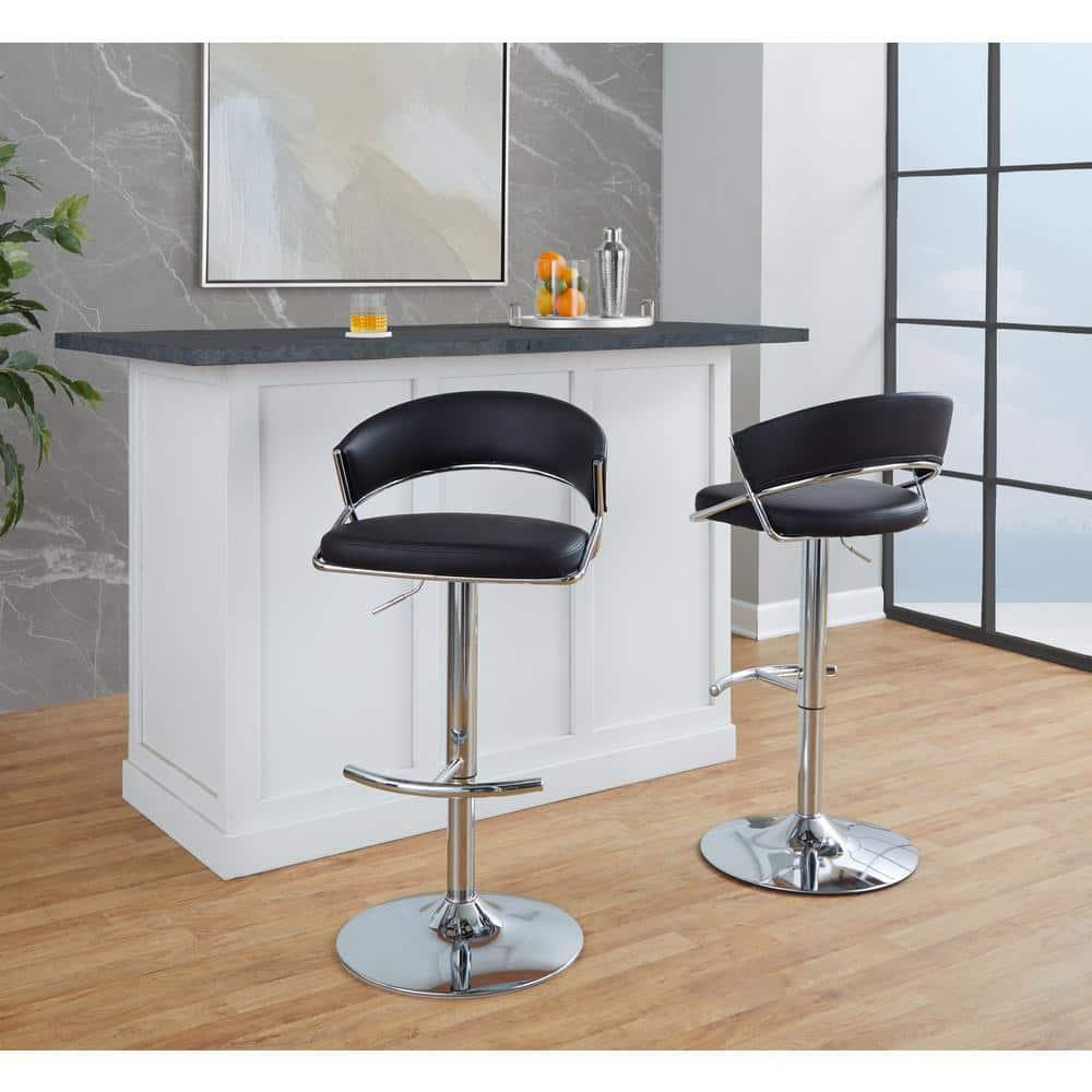 LumiSource Jie Adjustable Barstool - Set Of 2