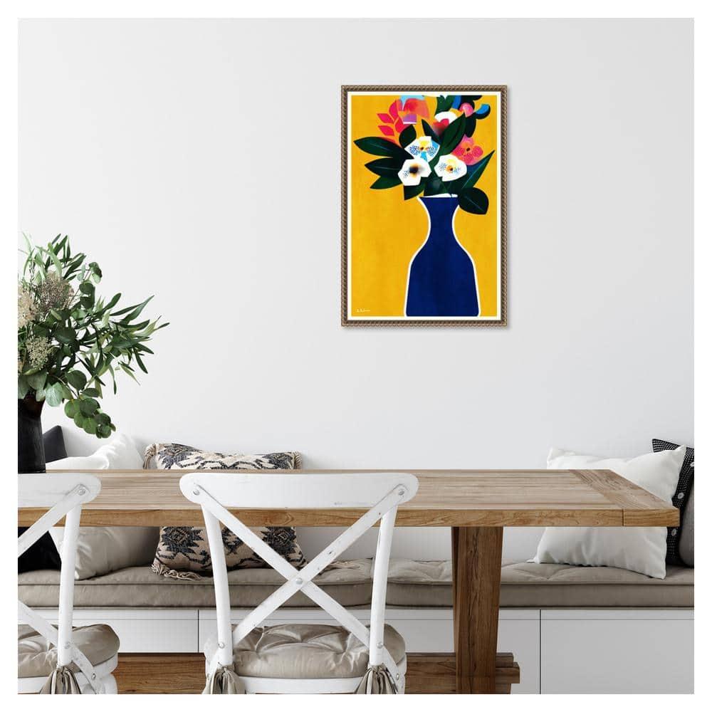 Amanti Art Sunshine Flowers by Bo Anderson Canvas Wall Art Print Framed 16 x 23-in.