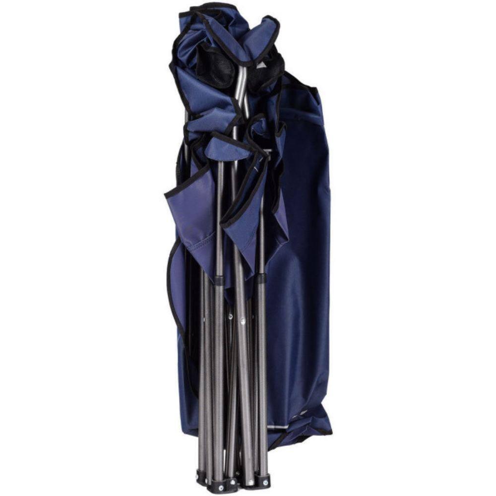 Topcobe Portable Folding Beach Canopy Chair with Cup Holders, Camping Chairs with Canopy, Blue