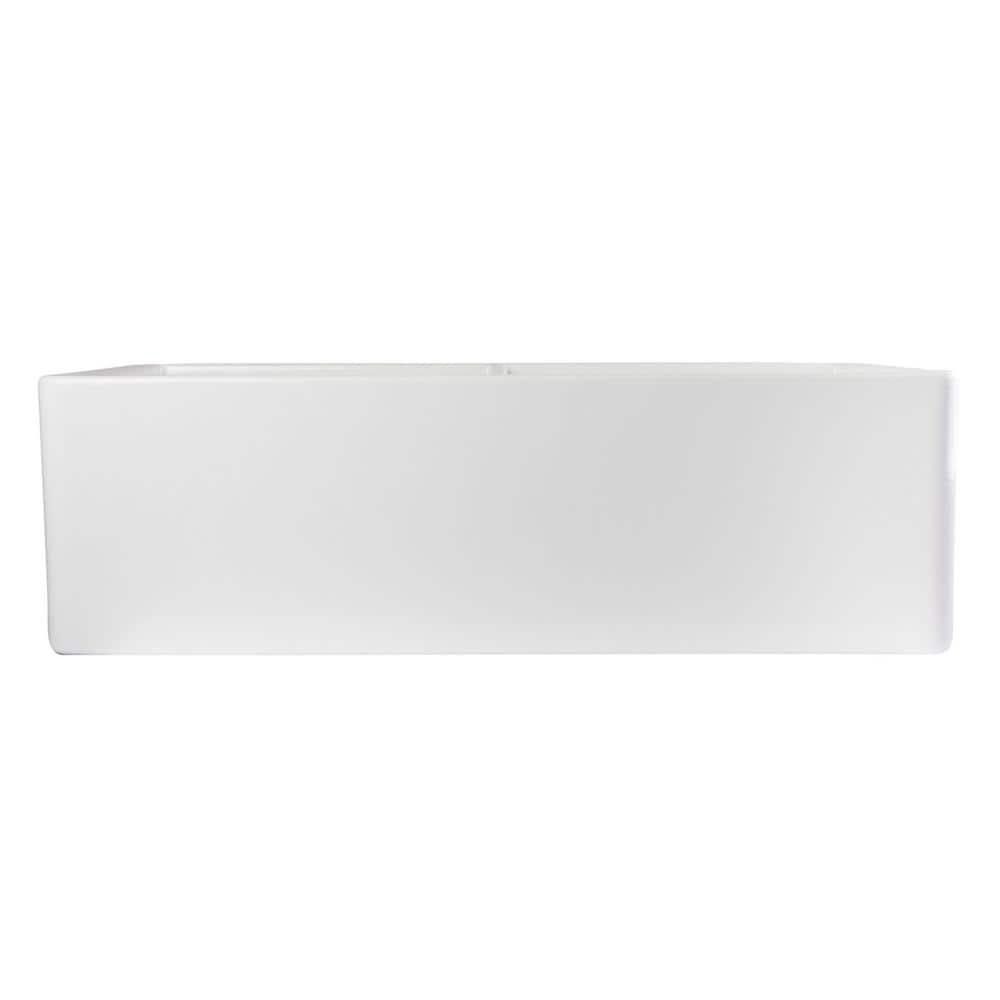 32.75'' L Farmhouse / Apron Double Bowl Fireclay Kitchen Sink
