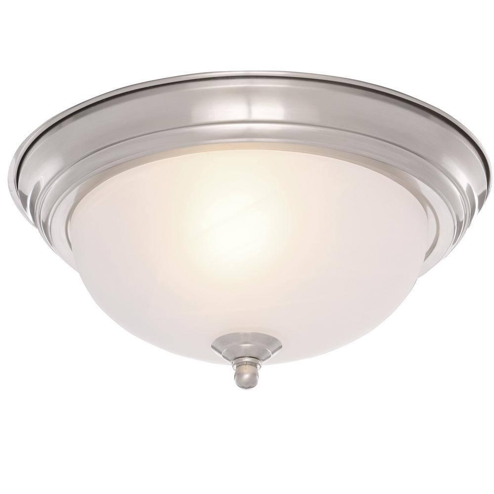 Alabaster Glass Flush Mount Light