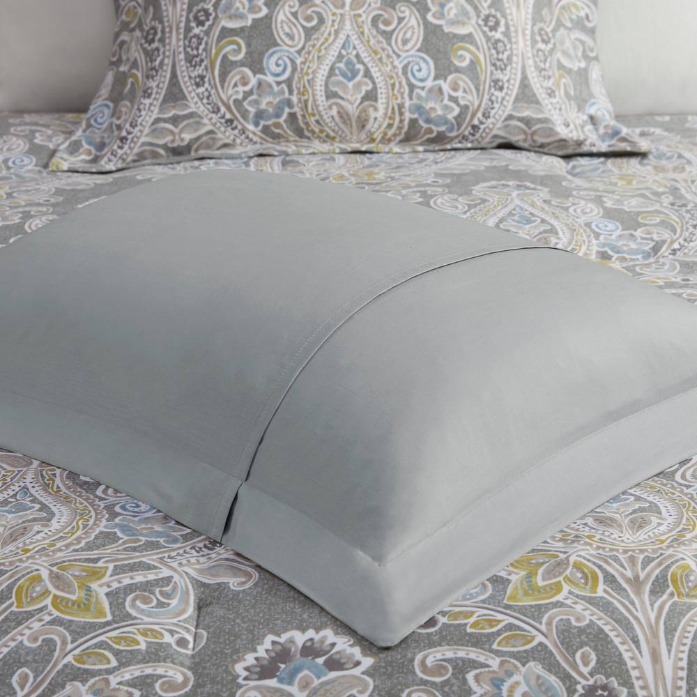Harbor House Hallie Gray Traditional 6 Piece 100% Cotton Comforter Set