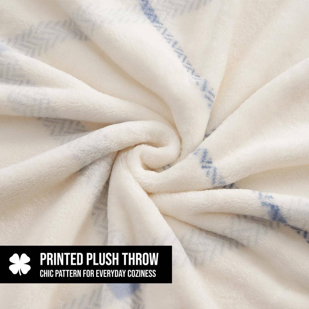 Lucky Brand Lucky Brand Palmdale Reversible Plush & Cozy Thow Blankets - 50" x 70"