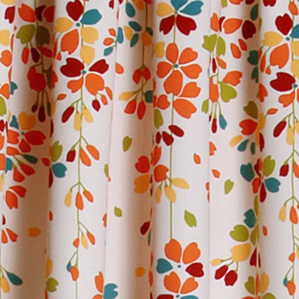 Lush Decor Weeping Flowers Floral Room Darkening Thermal Rod Pocket Curtain Panels (Set of 2)