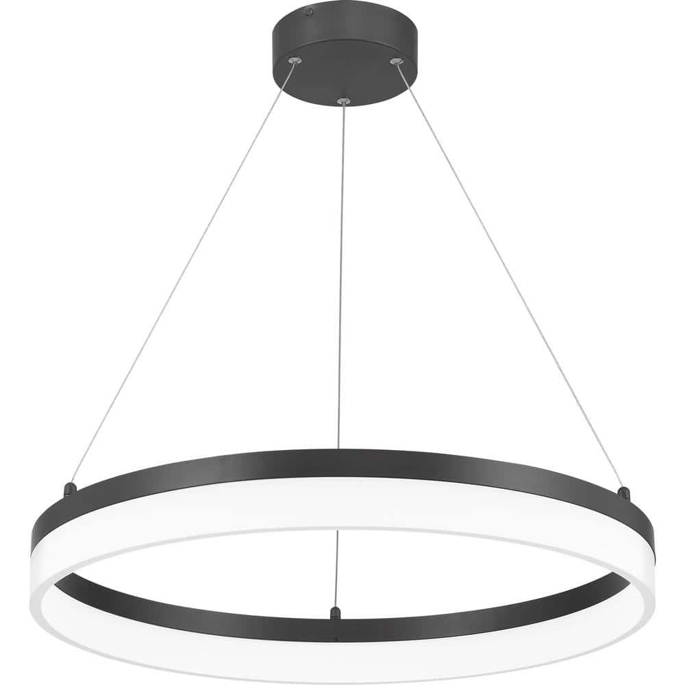 Danica Single Light Metal Dimmable LED Chandelier