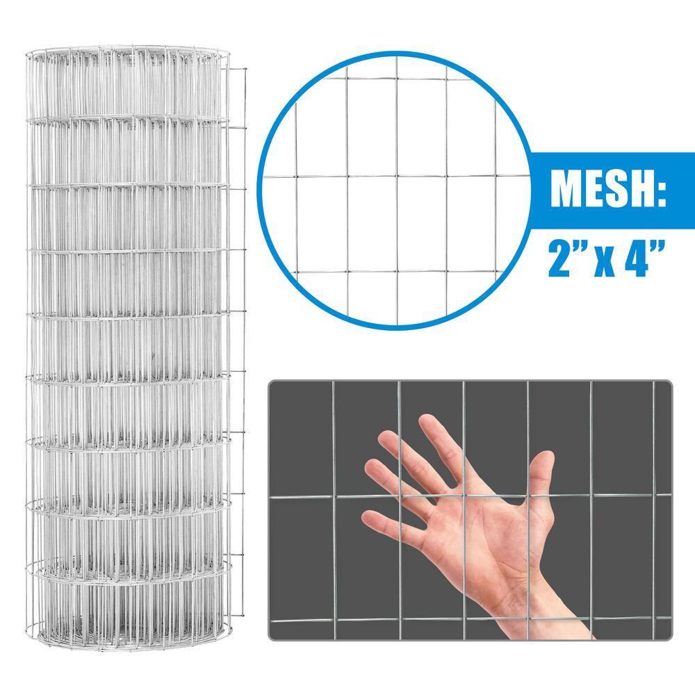 Fencer Wire Fencer Wire 12.5 Gauge Galvanized Welded Fence Wire Roll with Mesh , Multiple Options