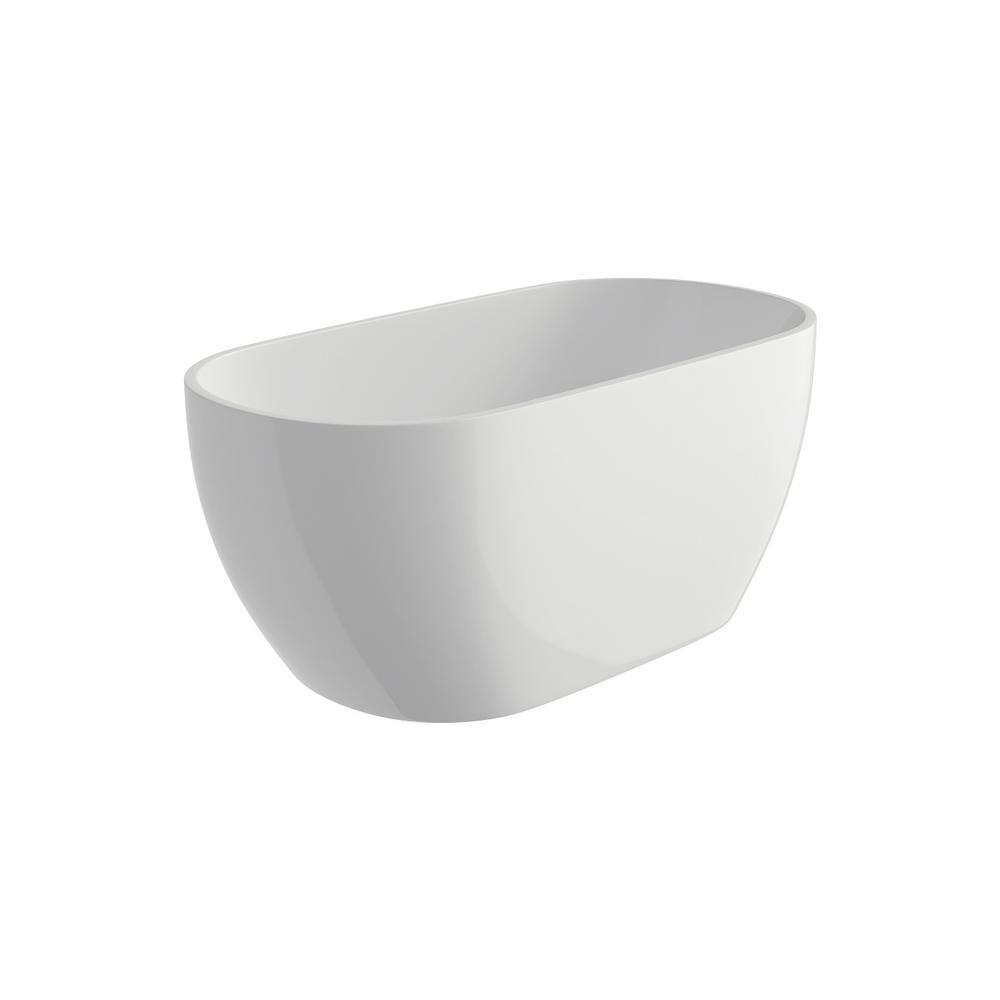 59.06'' x 29.53'' Freestanding Soaking Acrylic Bathtub