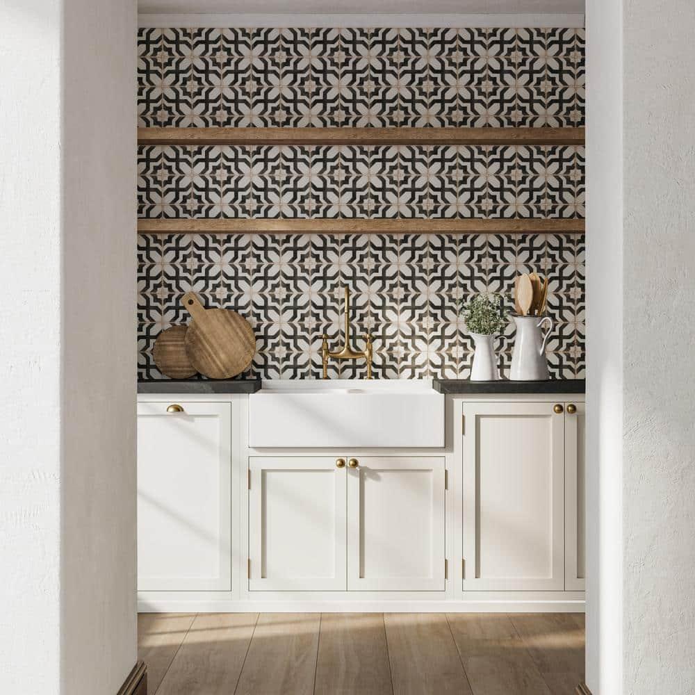 Casablanca 5" x 5" Ceramic Patterned Floor Use Tile