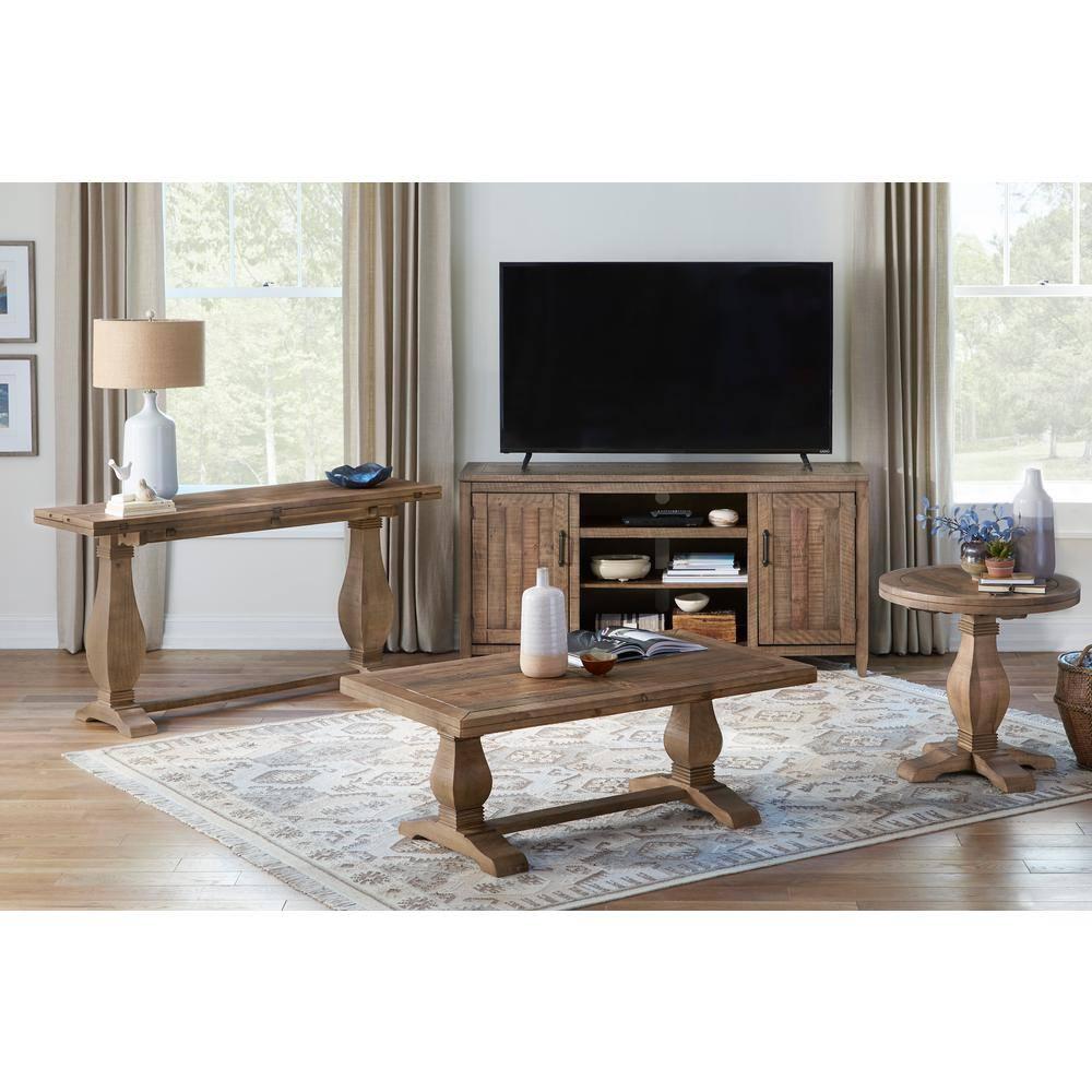 Martin Svensson Home Napa Solid Wood 65" TV Stand Natural
