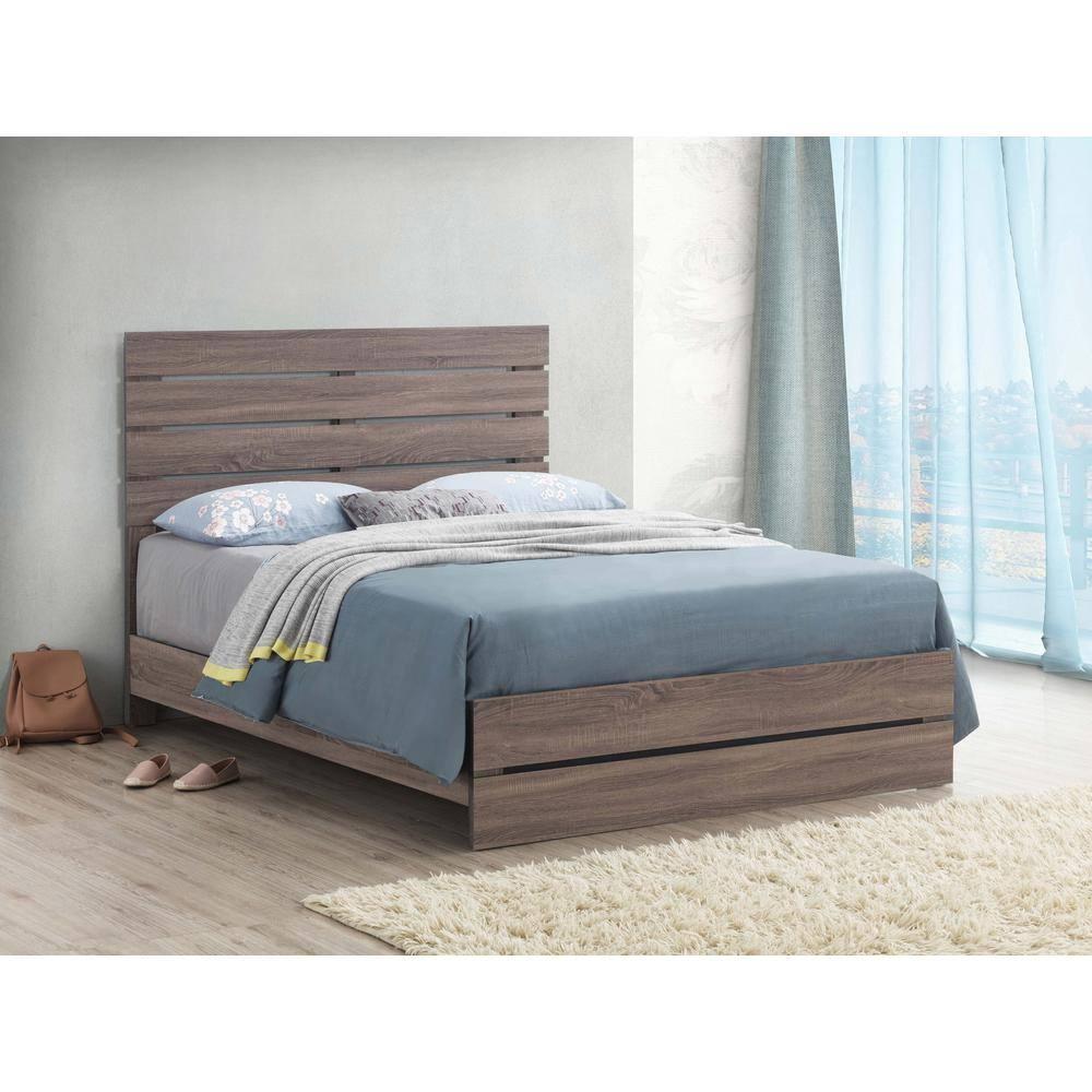 Brantford Queen Panel Bed Barrel Oak