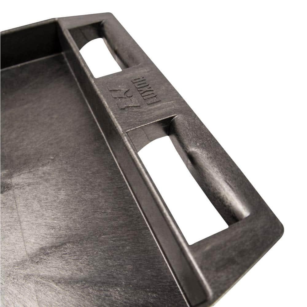 Luxor 18" x 27.25" Two Shelf Tub Utility Cart - Black