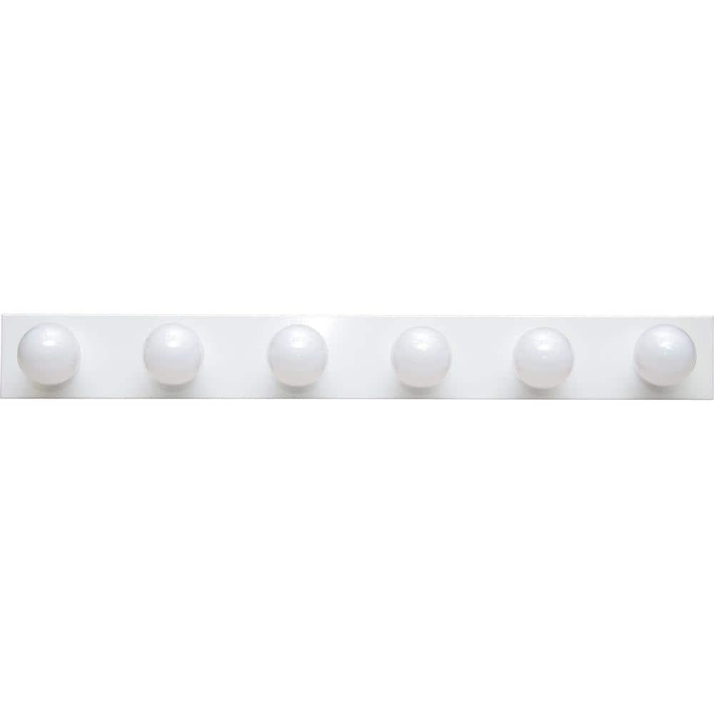 Volume Lighting V1026 6 Luces 36" de Ancho Tira para Tocador de Baño - Blanco