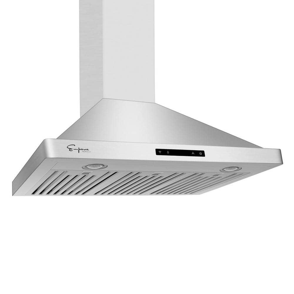 Empava Empava 36" Metal 380 CFM Convertible Wall Range Hood with Baffle Filter