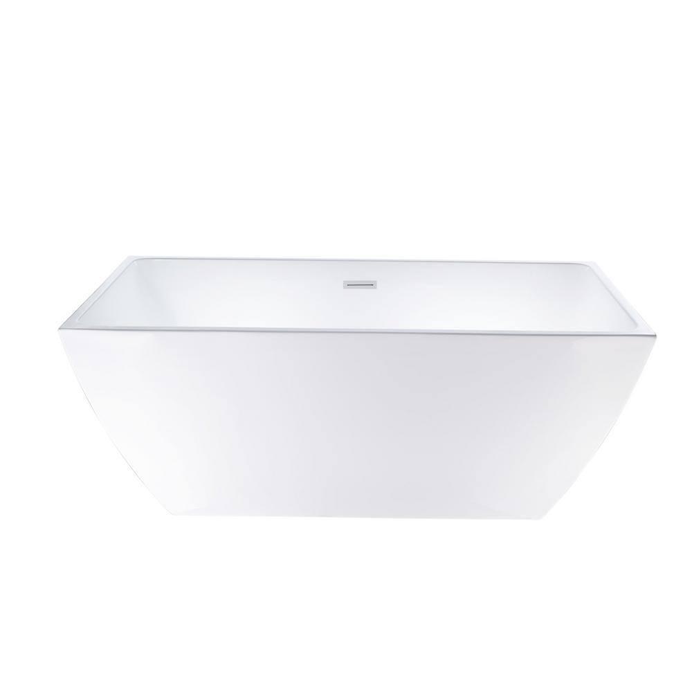 Lydia 59" x 30" Freestanding Soaking Bathtub