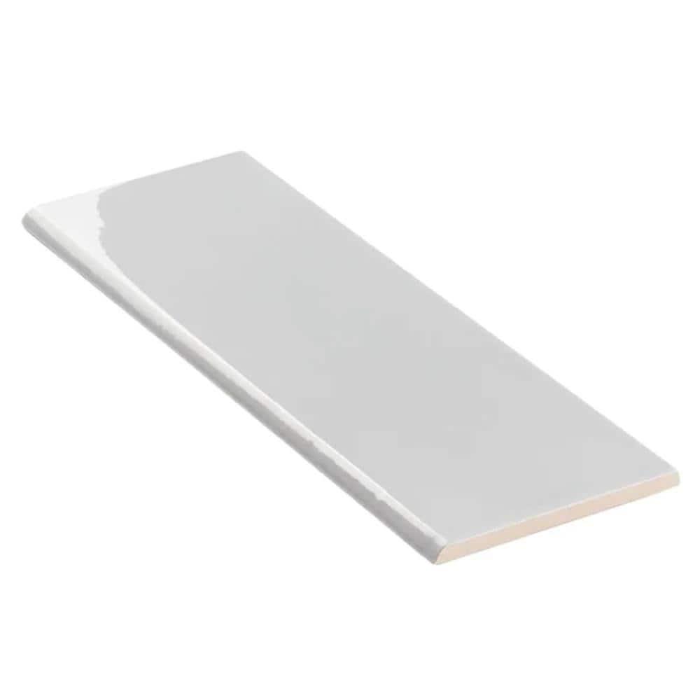 Bond Tile Remington 3.93 in. x 11.81 in. Polished Porcelain Wall Bullnose Tile