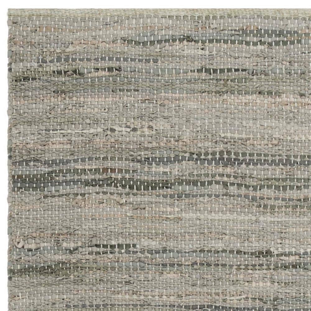 Vintage Leather VTL105 Hand Woven Area Rug - Grey - 5'x8' - Safavieh.