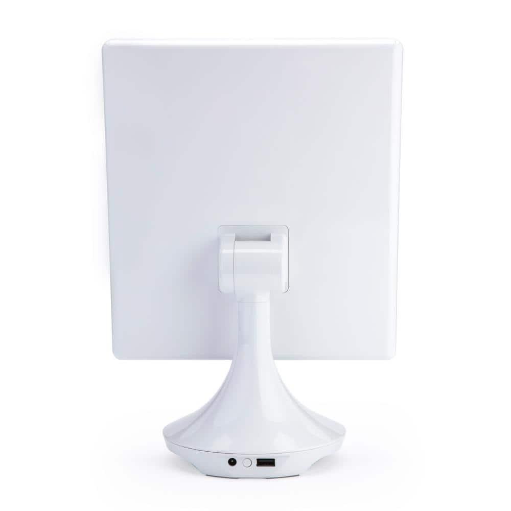 iHome Beauty REFLECT TRIFOLD Vanity Speaker with Bluetooth Audio, Hands-Free Speakerphone, LED Lighting, Siri and Google Support, and USB Charging