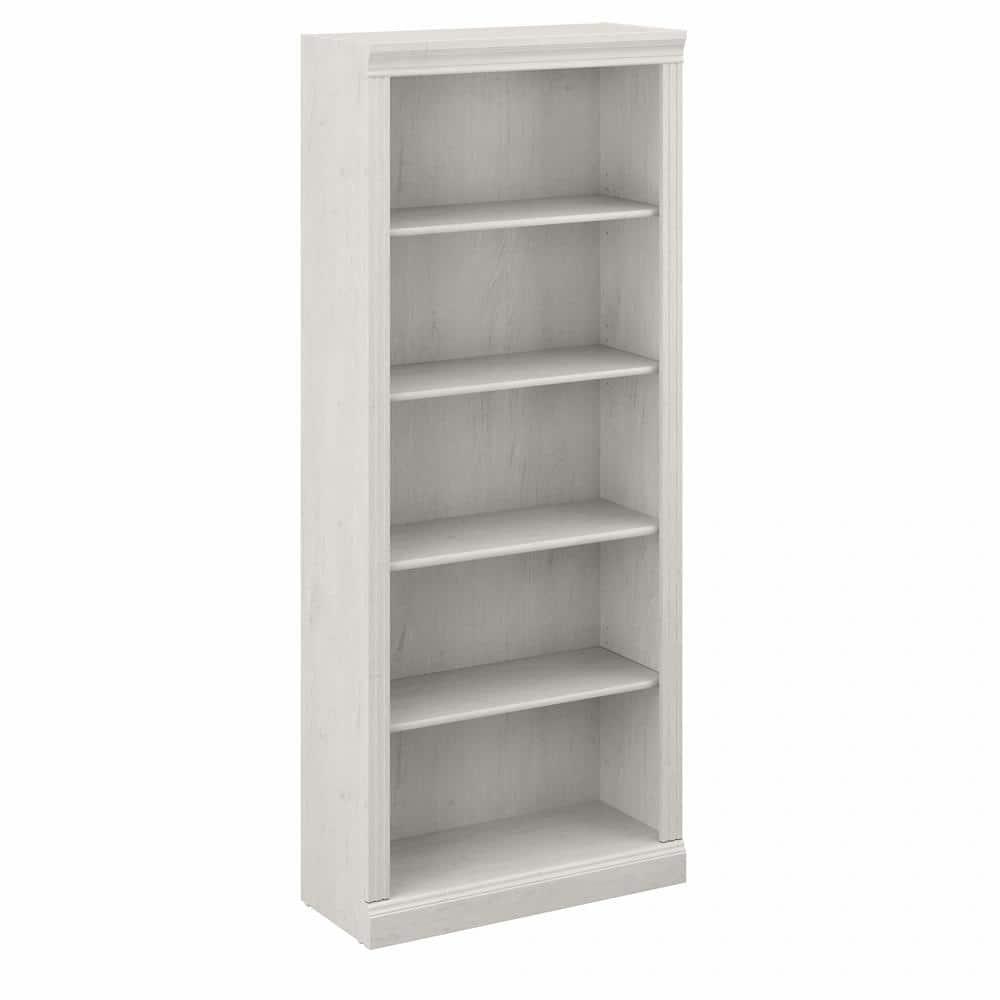 Saratoga Tall 5 Shelf Bookcase in Linen White Oak - Engineered Wood