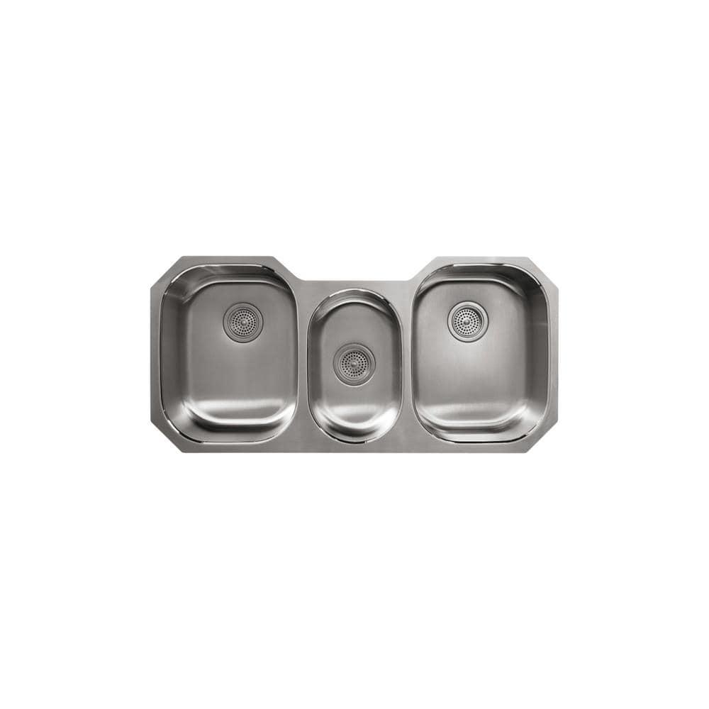 Undertone® 41-5/8" L x 20-1/8" W Drop-In Kitchen Sink