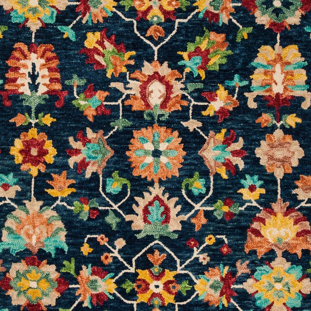 SAFAVIEH Aspen Collection APN510N Handmade Navy / Red Rug