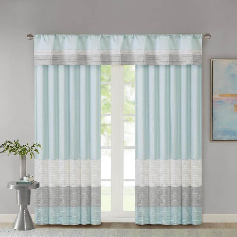 Madison Park Amherst Polyoni Pintuck Window Valance