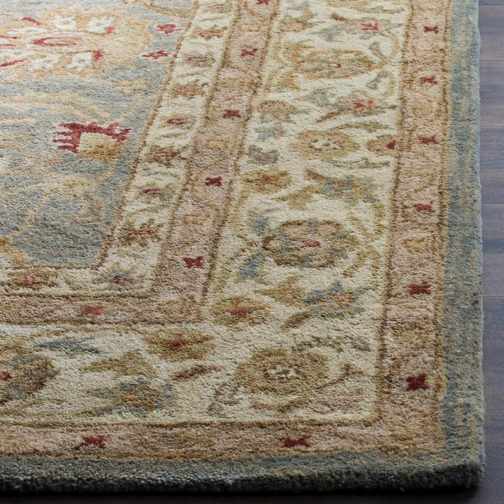 Antiquity AT822 Hand Tufted Area Rug - Grey Blue/Beige - 8'x10' - Safavieh.