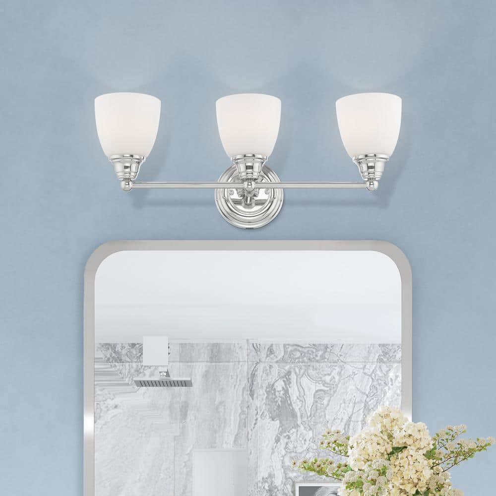 Livex Lighting Somerville 3 - Light Vanity in  Polished Chrome
