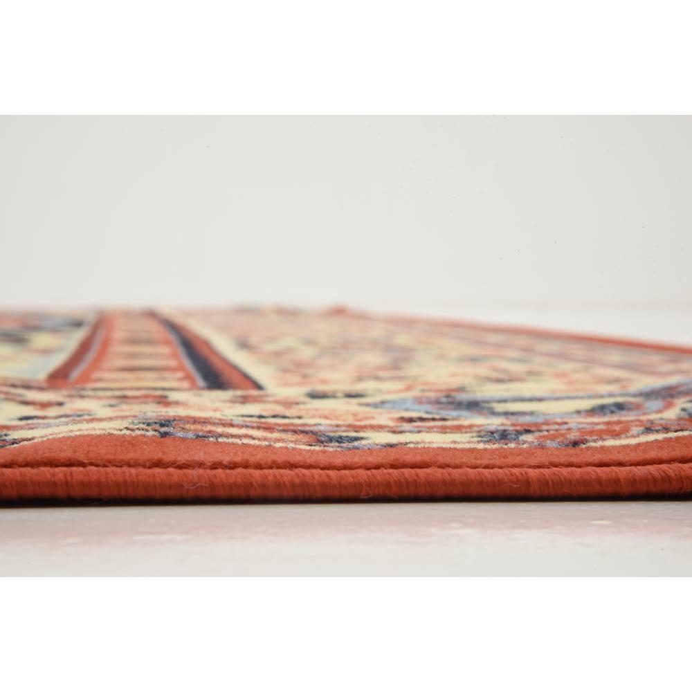 Unique Loom Reza Collection Area Rug - Washington (10'  x 13' 1" Rectangle Terracotta/Cream)