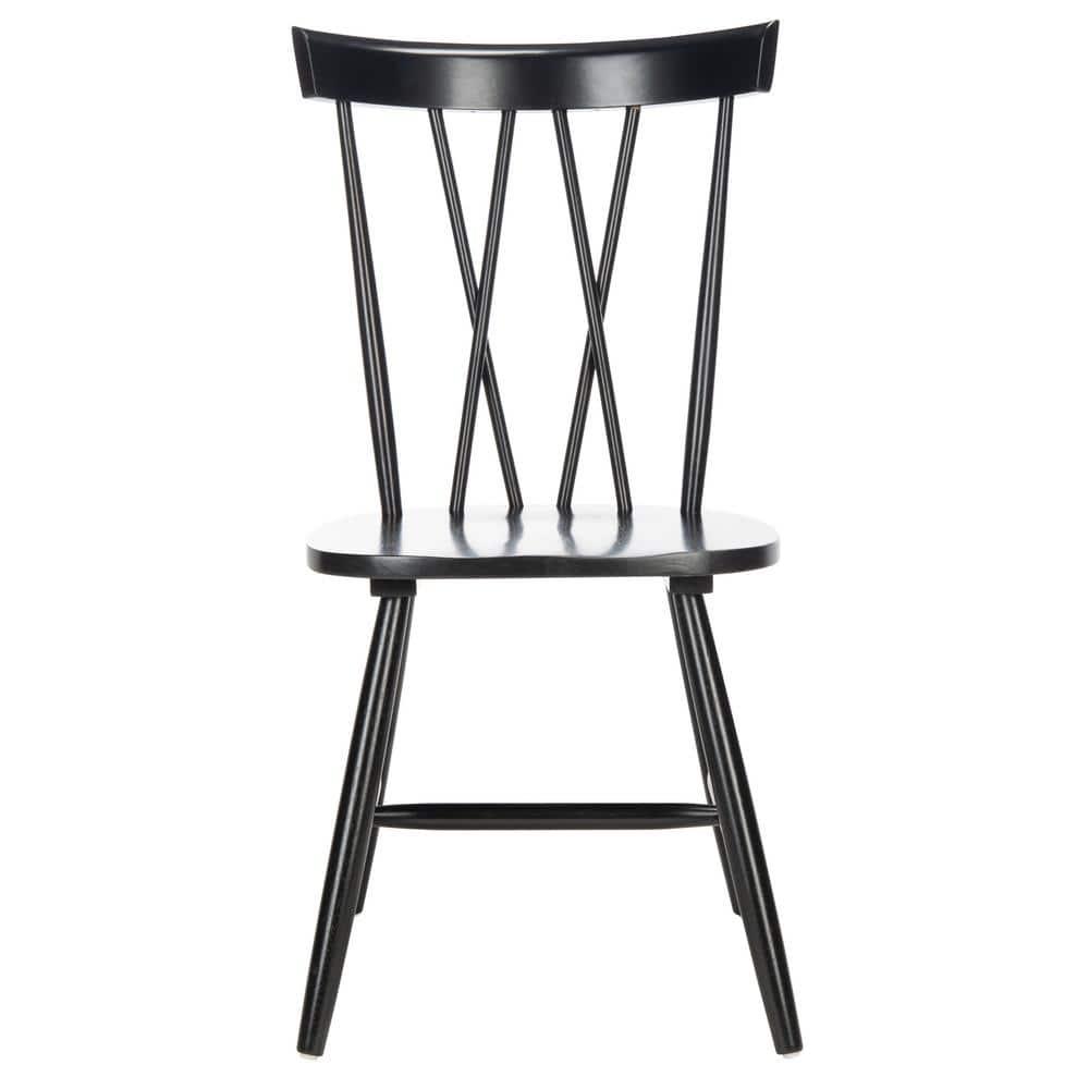 Friar Dining Chair (Set of 2) - DCH1401 - Black - Safavieh