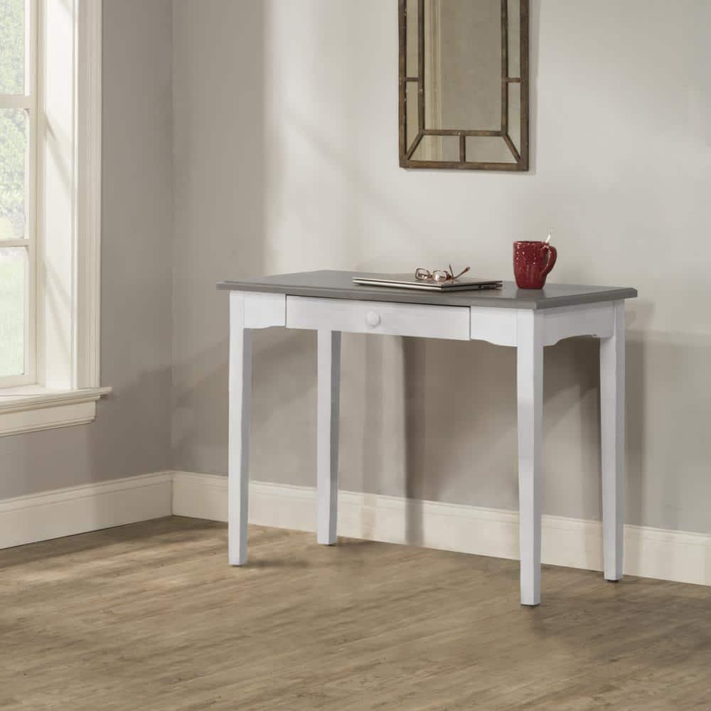 Hillsdale Furniture Clarion Wood Single Drawer Desk: Farmhouse Style, 75lb Capacity
