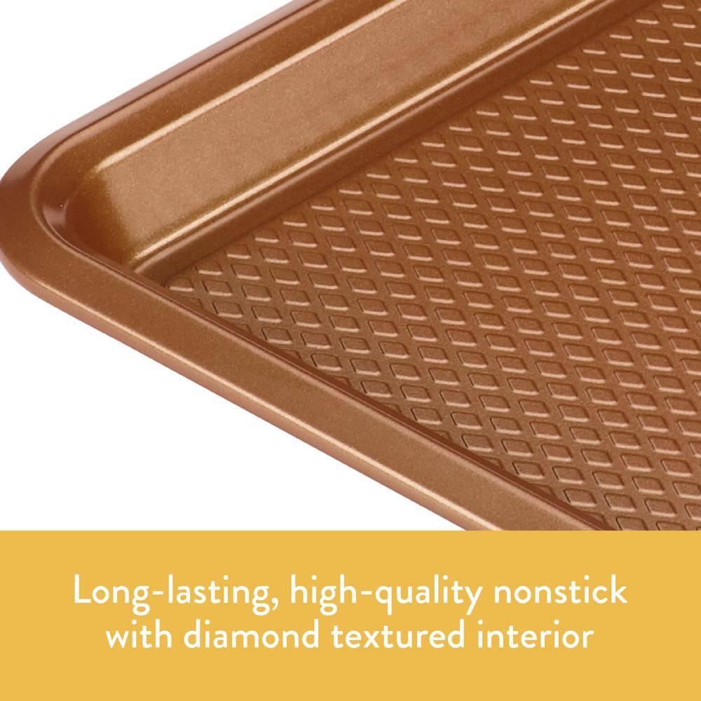 Ayesha Curry Bakeware Nonstick Cookie Pan, 10" x 15", Copper