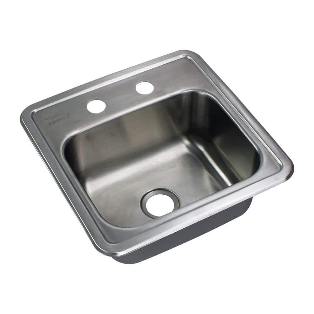 15'' L Drop-In Single Bowl Stainless Steel Kitchen Sink