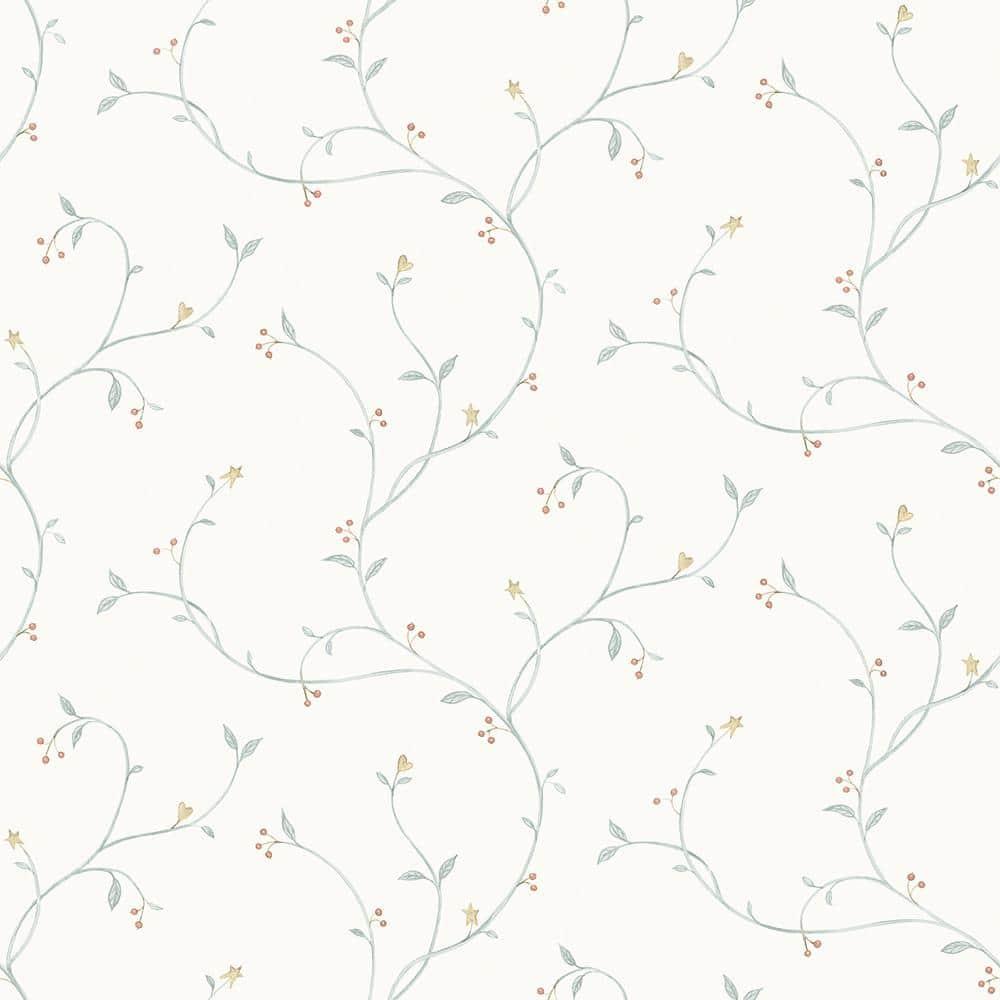 Chesapeake Kurt Light Green Tin Star Trail Wallpaper