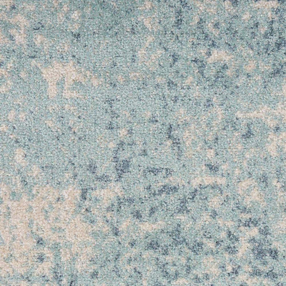 Nourison Astra Machine Washable Modern Abstract Indoor Rug Blue Ivory 2'2" x 8'