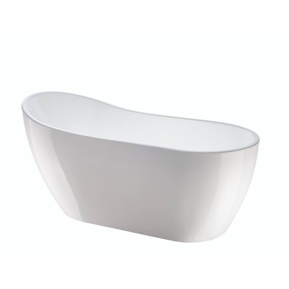 Amara Acrylic Freestanding Soaking Bathtub