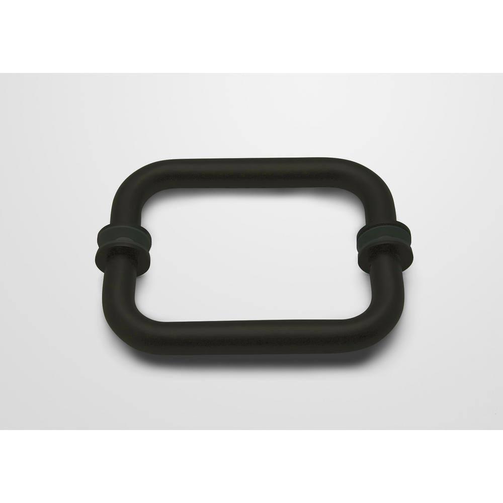 Glass Warehouse Halo 60 in. x 36 in. x 78 in. 90-degree Fully Frameless Glass Hinged Shower Enclosure 90-GH-60-36-MB