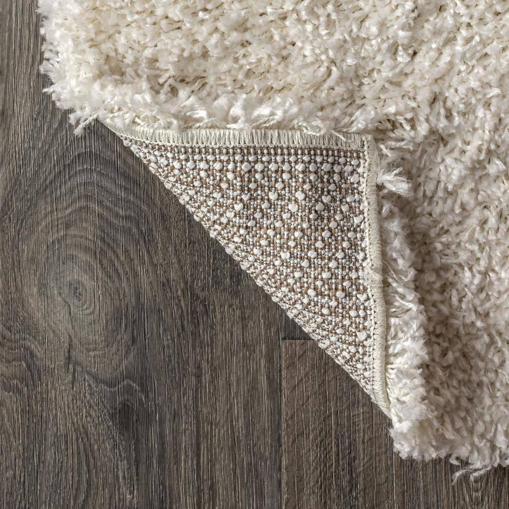 2'x8' Mercer Shag Plush Area Rug, Cream - JONATHAN Y
