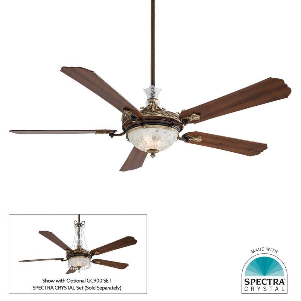 Minka Aire 68" Cristafano 5 - Blade LED Standard Ceiling Fan with Wall Control and Light Kit Included