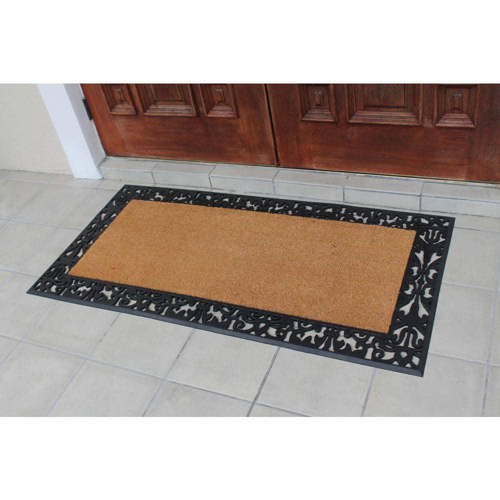A1HC Entrance Door Mats, 30” x 60”, Durable Large Outdoor Rug, Non-Slip Welcome Doormat, Rubber Backed Low-Profile Heavy Duty Door Mat, Indoor Outdoor for Front Door, High Traffic Areas
